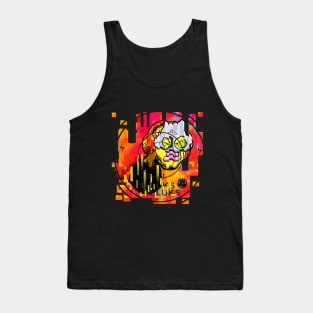 Dope Slluks character with headphone illustration Tank Top